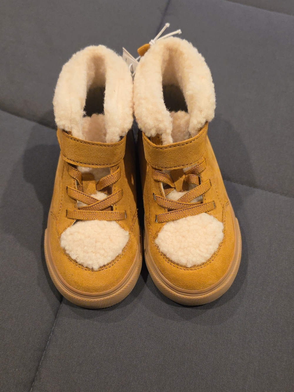 Old Navy Kids Faux-Shearling High-Top Boots Nwt
